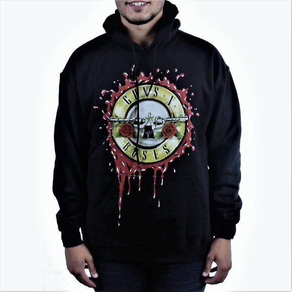 Guns N Roses Other - Guns N Roses Bloody Bullet Pistols Roses metal rock Official Hoodie XL NWT